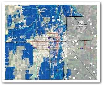 Fargo Flood Plain Map Before/After Maps Tell The Tale - Metro Flood Diversion Authority