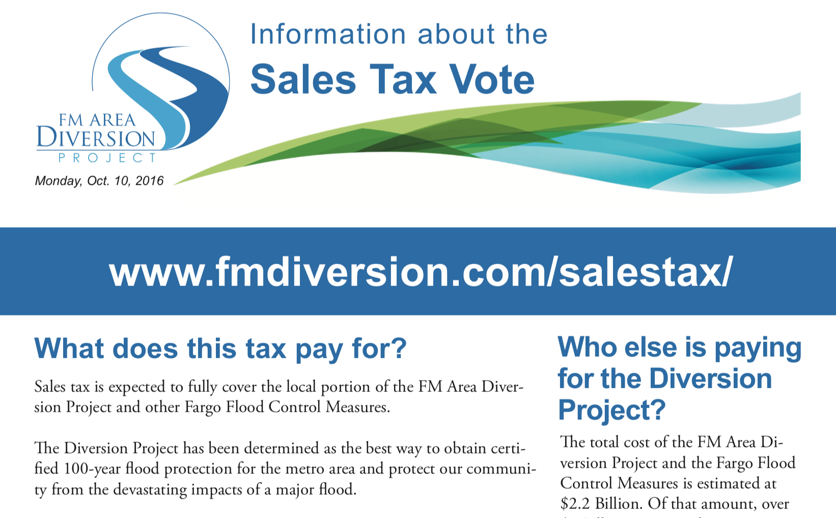 Read more about the article Sales Tax Information Book – Oct. 2016 – Diversion Authority