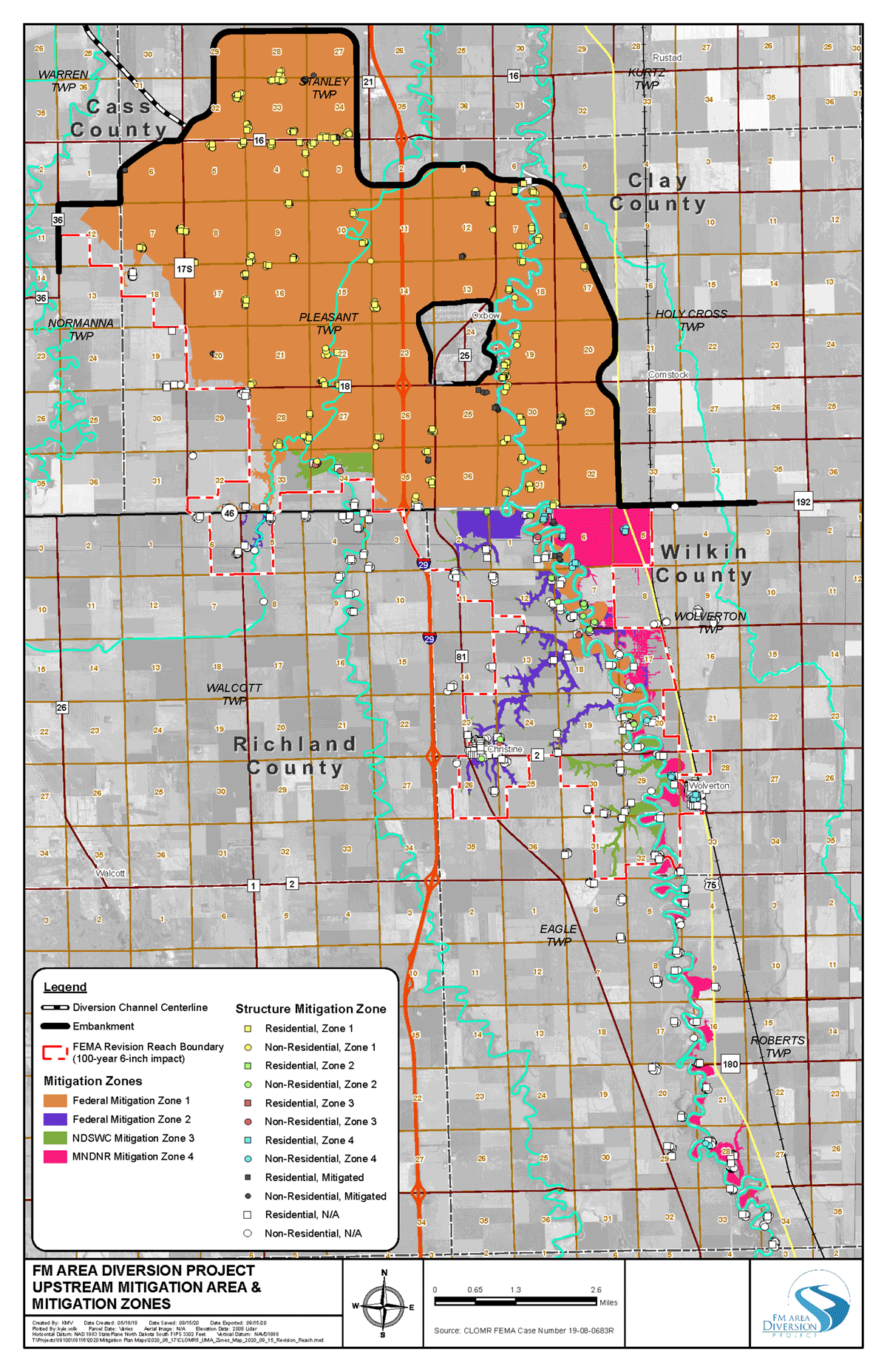 Upstream Mitigation Area Map - Metro Flood Diversion Authority