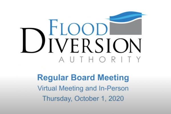Diversion Board of Authority Meeting – October 1, 2020
