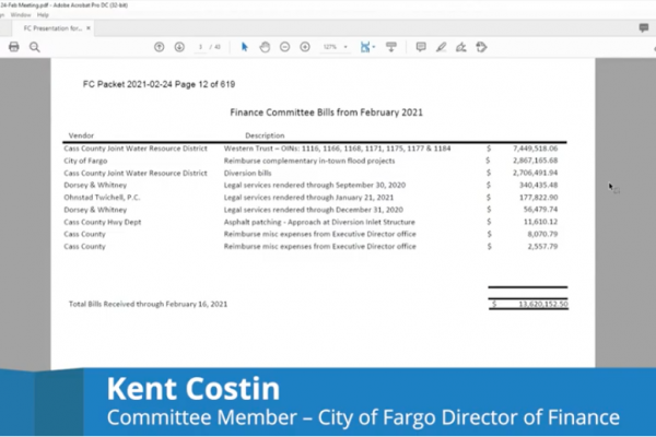 Finance Committee Meeting Video – February 24, 2021